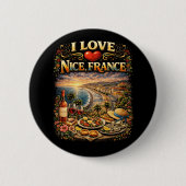 Ich liebe Nizza Button (Vorderseite)
