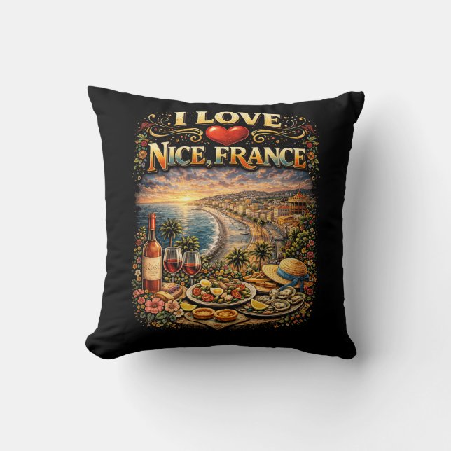 Ich liebe Nizza Kissen (Vorderseite)