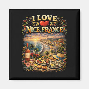 Ich liebe Nizza Magnet