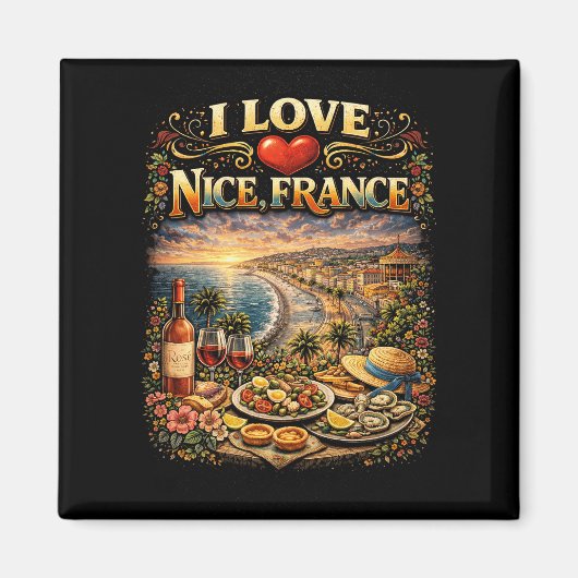 Ich liebe Nizza Magnet (Vorne)