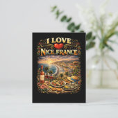 Ich liebe Nizza Postkarte (Stehend Vorderseite)
