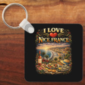 Ich liebe Nizza Schlüsselanhänger (Vorderseite)