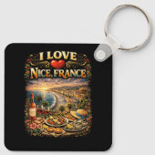 Ich liebe Nizza Schlüsselanhänger (Rückseite)