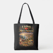 Ich liebe Nizza Tasche (Rückseite)