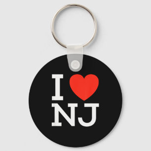 Ich liebe Nj - Herz T-Shirt für New Jersey Liebhab Schlüsselanhänger
