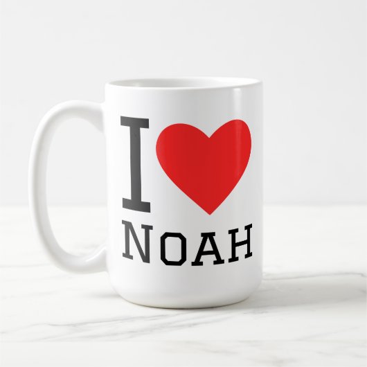 Ich liebe Noah Kaffeetasse (Links)