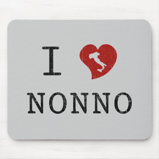 Ich liebe Nonno-Mauspad Mousepad (Vorne)