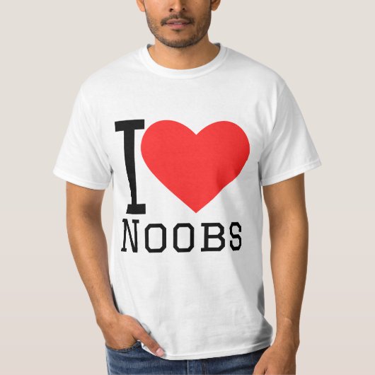Ich liebe Noobs T-Shirt (Vorderseite)