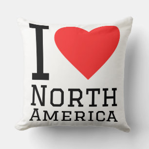 Ich liebe Nordamerika Kissen