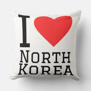Ich liebe Nordkorea   Kissen
