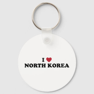 Ich liebe Nordkorea Schlüsselanhänger