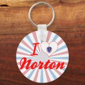 Ich Liebe Norton, Massachusetts Schlüsselanhänger (Vorderseite)