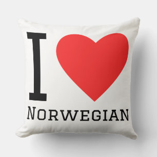 Ich liebe Norwegisch  Kissen