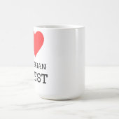 Ich liebe Norwegischer Wald Kaffeetasse (Mittel)