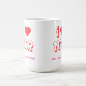 Ich liebe NTR Kaffeetasse (Mittel)