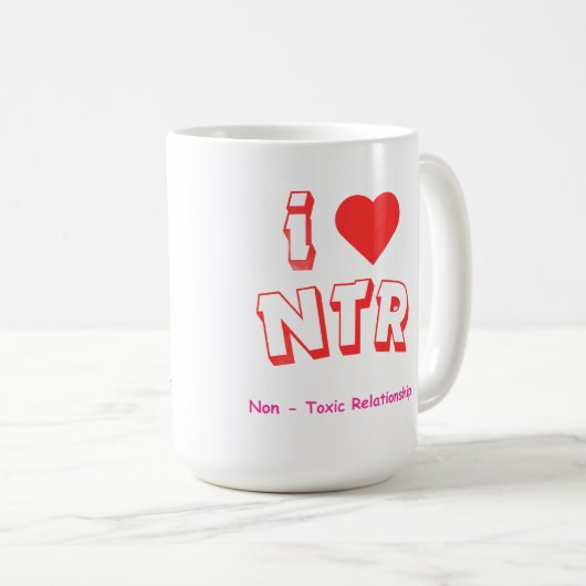 Ich liebe NTR Kaffeetasse (VorderseiteRechts)