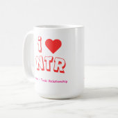 Ich liebe NTR Kaffeetasse (Vorderseite Links)
