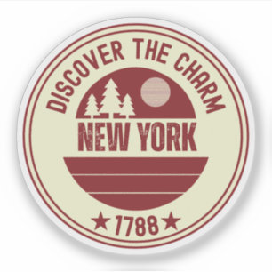Ich liebe NY - New York City Souvenir Aufkleber