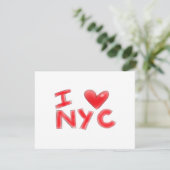 Ich liebe NYC Classic Einladung (Stehend Vorderseite)
