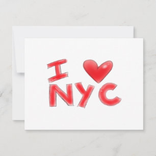 Ich liebe NYC Classic Feiertagskarte