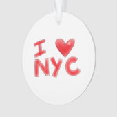 Ich liebe NYC Classic Ornament (Vorderseite)