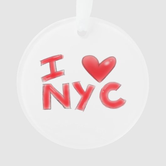 Ich liebe NYC Classic Ornament (Vorderseite)