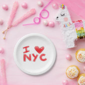 Ich liebe NYC Classic Pappteller (Party)