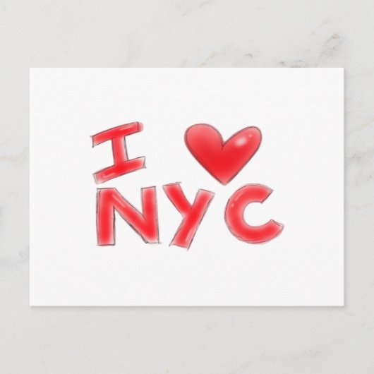Ich liebe NYC Classic Postkarte (Vorderseite)