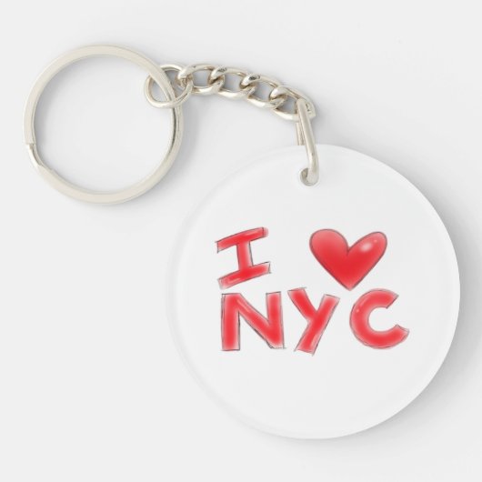 Ich liebe NYC Classic Schlüsselanhänger (Vorderseite)