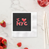 Ich liebe NYC Classic Serviette (Beispiel)