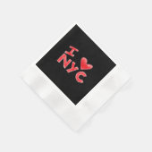 Ich liebe NYC Classic Serviette (Ecke)