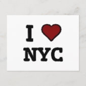 Ich liebe NYC Herz Begleitkarte (Rückseite)