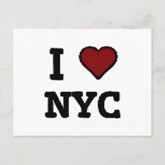 Ich liebe NYC Herz Begleitkarte (Vorderseite)