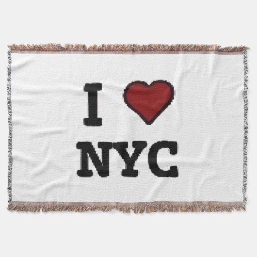 Ich liebe NYC Herz Decke (Vorderseite)