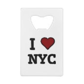 Ich liebe NYC Herz Geldbeutel Flaschenöffner (Rückseite)