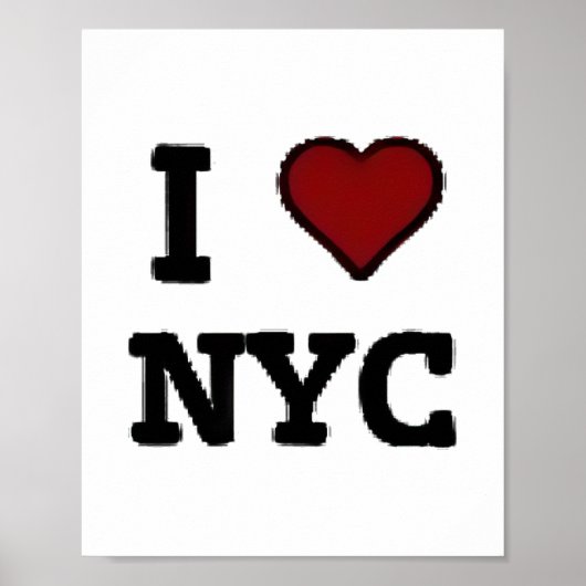 Ich liebe NYC Herz Poster (Vorne)