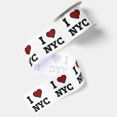 Ich liebe NYC Herz Satinband (Rückseite)