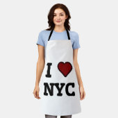 Ich liebe NYC Herz Schürze (Getragen)