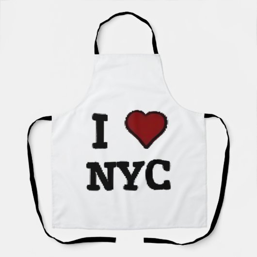 Ich liebe NYC Herz Schürze (Vorderseite)