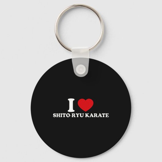 Ich liebe O-ryu Karate Schlüsselanhänger (Vorderseite)