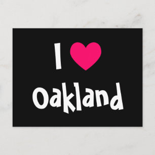 Ich liebe Oakland Postkarte