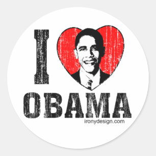Ich Liebe Obama Stickers