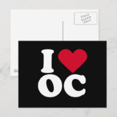 ICH LIEBE OC POSTKARTE (Vorne/Hinten)