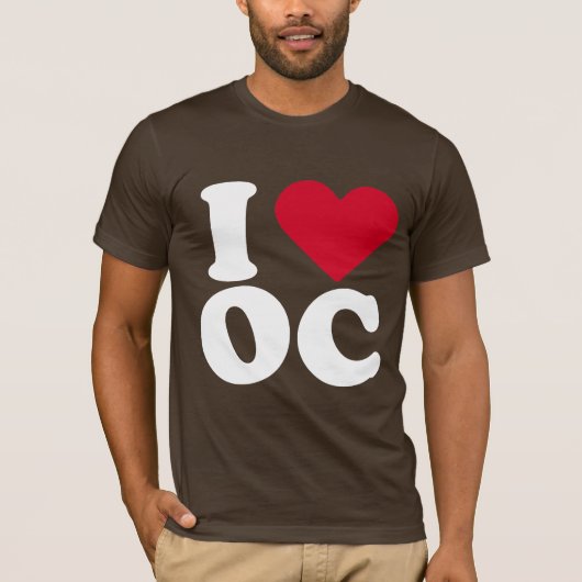 ICH LIEBE OC T-Shirt (Vorderseite)