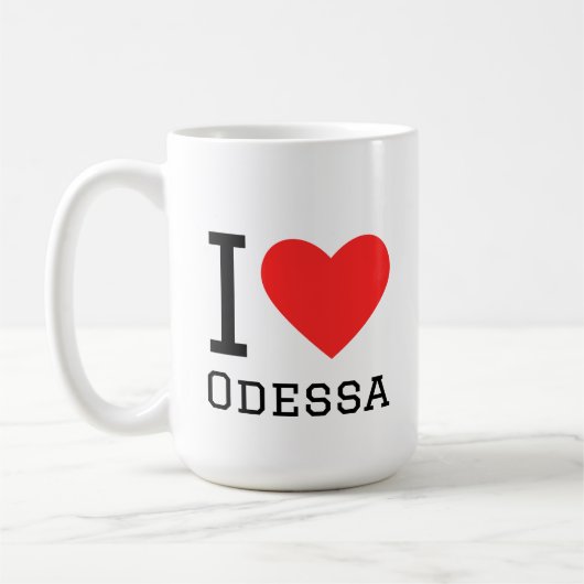 Ich liebe Odessa Kaffeetasse (Links)