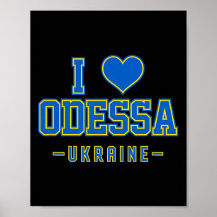 Ich liebe Odessa Ukraine Poster