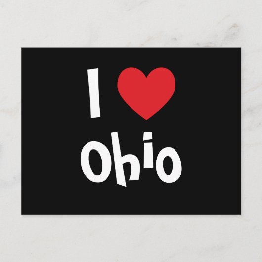 Ich liebe Ohio Postkarte (Vorderseite)