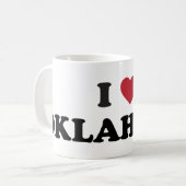 Ich liebe Oklahoma Kaffeetasse (Vorderseite Links)