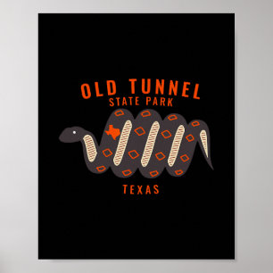 Ich liebe Old Tunnel State Park Texas Tx Schlangen Poster
