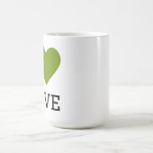 Ich liebe Oliven Kaffeetasse (Mittel)